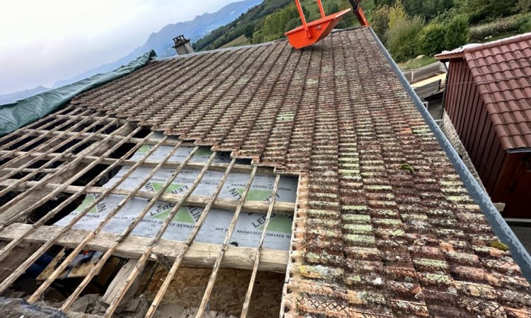Rénovation de toiture de maison à Saint-André en Royans